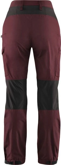 Fjällräven Kaipak Trousers Curved Hose lang dark garnet/dark grey (Damen)