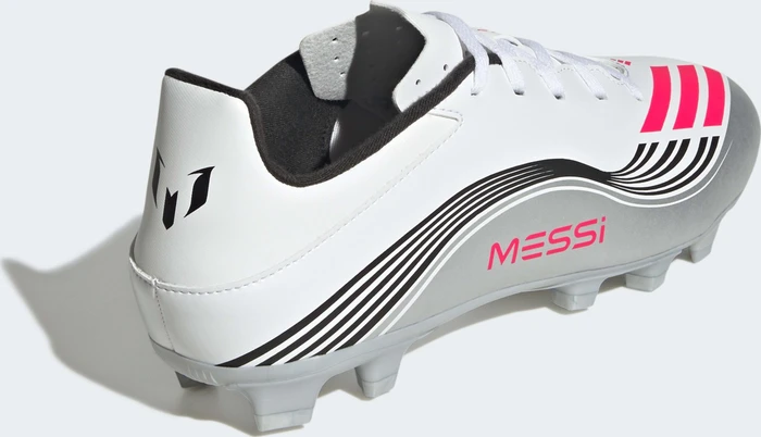 adidas F50 Messi Club FG/MG cloud white/lucid red/silver metallic (Herren)