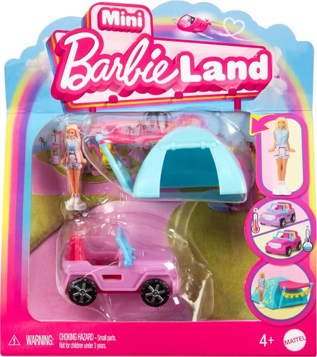Mattel Barbie - Mini Barbieland Puppe und Spielzeugfahrzeug