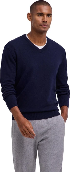 Falke Basic Apparel V-Ausschnitt Pullover night sky (Herren)