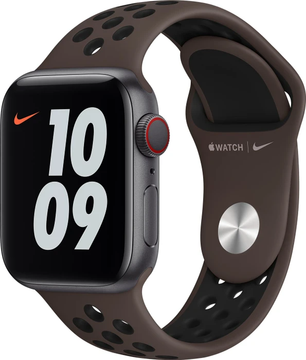 Apple Nike Sportarmband Regular für Apple Watch 40mm Ironstone/schwarz