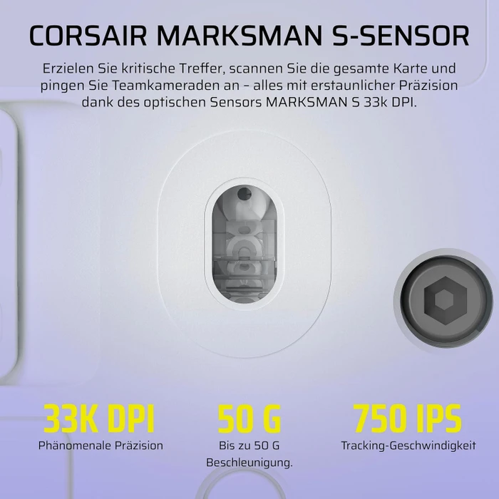 Corsair Scimitar Elite Wireless SE MMO, weiß, USB/Bluetooth