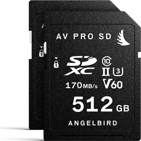 Angelbird AV PRO SD MK2 V60 R170/W105 512GB, UHS-II U3, Class 10, 2er-Pack