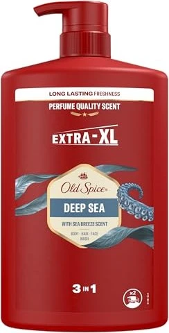 Old Spice Deep Sea 3in1 Duschgel & Shampoo, 1l