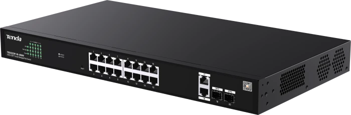 Tenda TEG200 Rackmount Gigabit Smart Switch, 18x RJ-45, 2x SFP, 230W PoE+