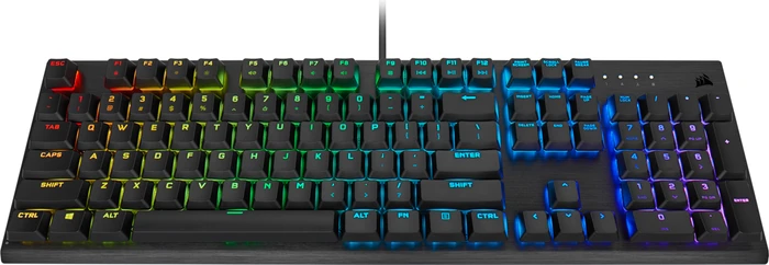 Corsair K60 RGB PRO Low Profile, MX LOW PROFILE RGB SPEED, USB, DE