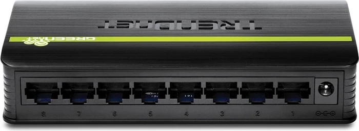 TRENDnet TE100 GREENnet Desktop Switch, 8x RJ-45