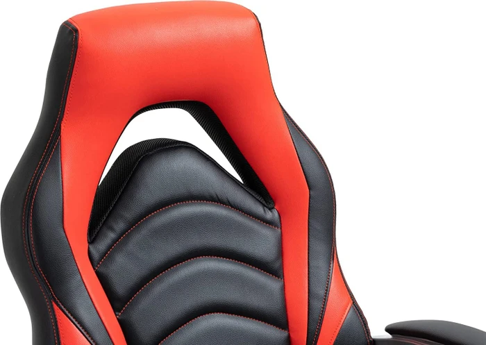 CLP Foxton Kunstleder Gamingstuhl, schwarz/rot
