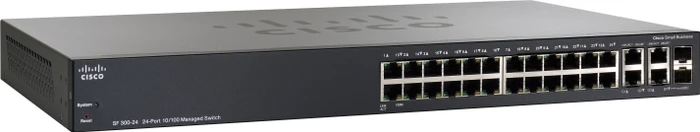 Cisco SF300 Rackmount Managed Switch, 24x RJ-45, 2x RJ-45/SFP