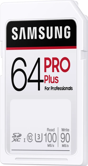 Samsung PRO Plus for Professionals R100/W90 64GB, UHS-I U3, Class 10