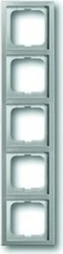 Busch-Jaeger Pur Edelstahl Abdeckrahmen 5-fach Rahmen, edelstahl