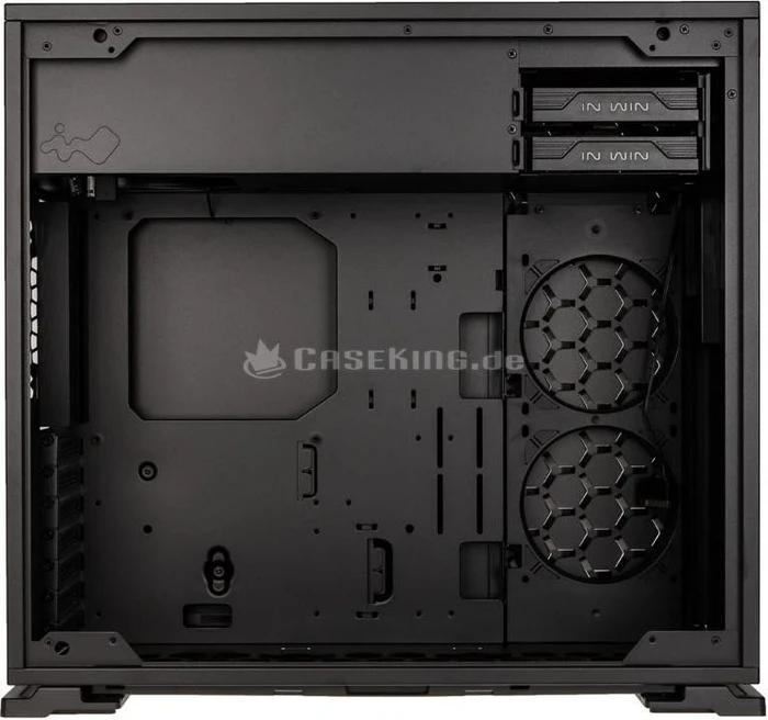 In Win 101C, schwarz, Glasfenster
