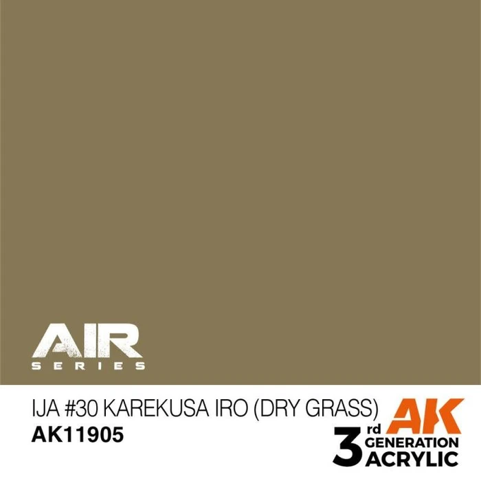 AK-Interactive 3rd Gen Acrylic Colors Air Series IJA #30 karekusa iro dry grass, 17ml