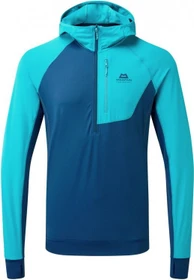 Mountain Equipment Aiguille Hooded HZ Funktionsshirt langarm majolica/topaz (Herren)