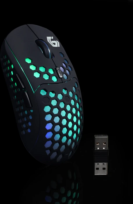 Gembird Ragnar WRX500 Wireless RGB Gaming Mouse schwarz, USB