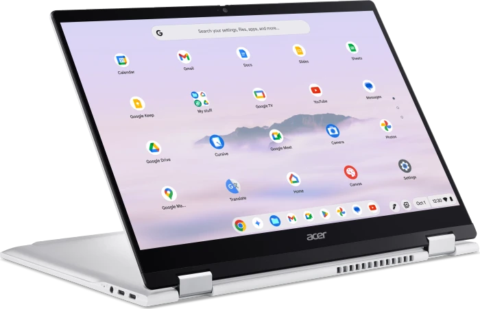 Acer Chromebook Plus Spin 514 CP514-5HN-K38Y, Platinum Silver, Kompanio Ultra 910, 12GB RAM, 256GB Flash, DE