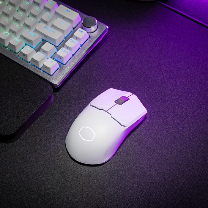 Cooler Master MasterMouse MM712 Gaming Maus weiß, USB/Bluetooth