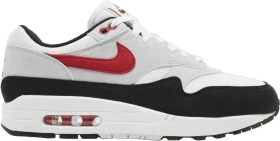 Nike Air Max 1 white/pure platinum/black/university red (Herren)