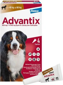 Elanco Advantix Spot-On für Hunde 40-60kg Lösung, 4 Stück