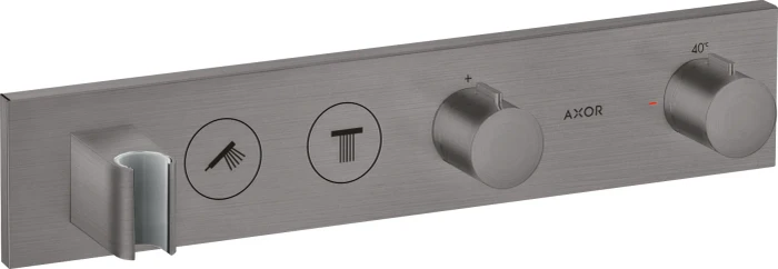 Hansgrohe Axor ShowerSolutions Thermostatmodul Select 460/90 Unterputz für 2 Verbraucher brushed black chrome