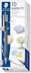 Staedtler graphite 777 Druckbleistift B 0.5mm graphit, grau, Radierer, 10er-Pack