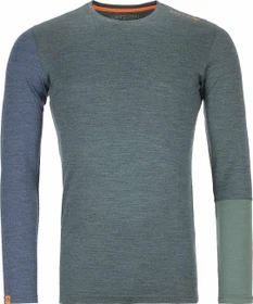 Ortovox 185 Rock'N'Wool Funktionsshirt langarm green forest blend (Herren)