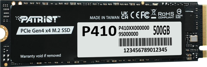 Patriot P410 500GB, M.2 2280 / M-Key / PCIe 4.0 x4