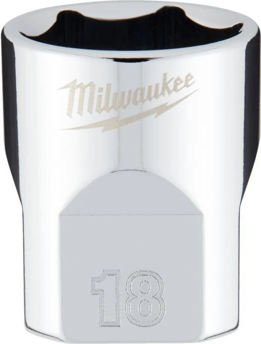 Milwaukee Four Flat Außensechskant Steckschlüssel 3/8", 18x28mm, 1 Stück