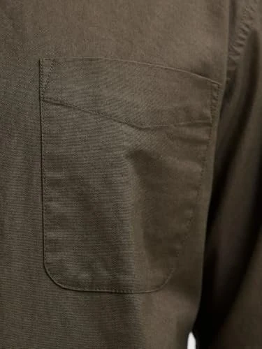 Jack & Jones Slim Fit Hemd langarm black olive (Herren)