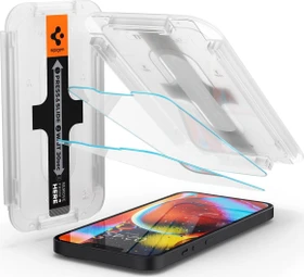 Spigen GLAS.tR EZ Fit Screen Protector für Apple iPhone 13 Mini, 2er-Pack (AGL03396)