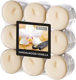 Gala Sandalwood Vanilla Teelicht Duftkerze, 18 Stück