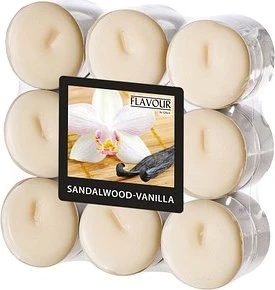 Gala Sandalwood Vanilla Teelicht Duftkerze, 18 Stück