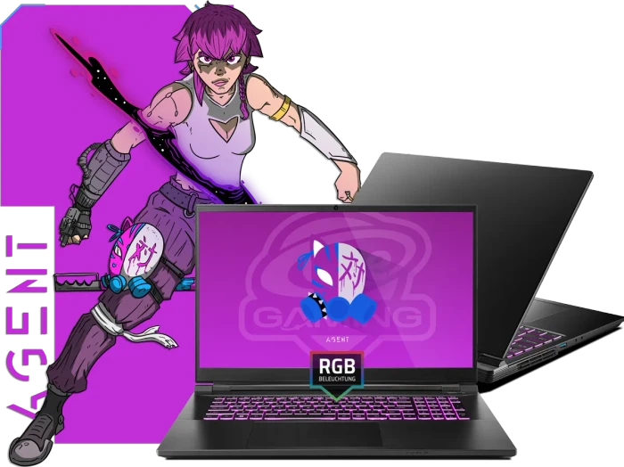 ONE GAMING Agent V73-14NB-RN2, Core i9-14900HX, 32GB RAM, 2TB SSD, GeForce RTX 4070, DE