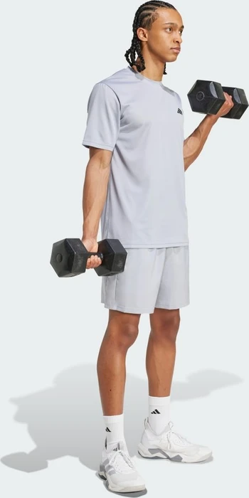 adidas Train Essentials Funktionsshirt kurzarm halo silver/black (Herren)