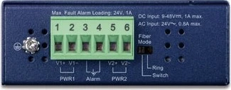 Planet IFGS Industrial Railmount Managed Switch, 4x RJ-45, 2x SFP
