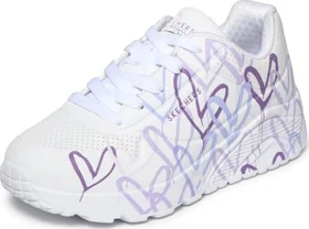 Skechers Uno Lite Spread the World weiß/lila (Junior)