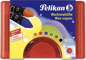 Pelikan Wachsstifte dreieckig, 8 Farben
