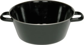 Riess Schwarzemaille Schmalzpfanne halbtief 30cm 12.5l