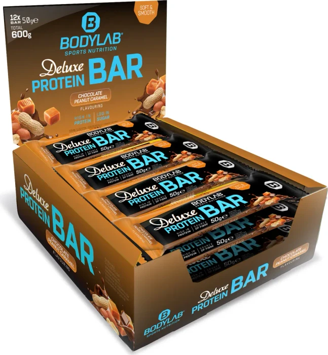 BodyLab24 Deluxe Protein Bar Chocolate Peanut Caramel 12x50g