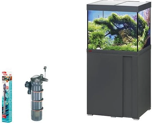 EHEIM vivalineLED 150 Aquarium-Set mit Unterschrank, anthrazit, 150l
