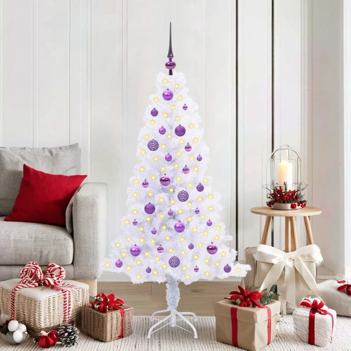 vidaXL Künstlicher Weihnachtsbaum, 150cm, inkl. LED-Beleuchtung (3426654)
