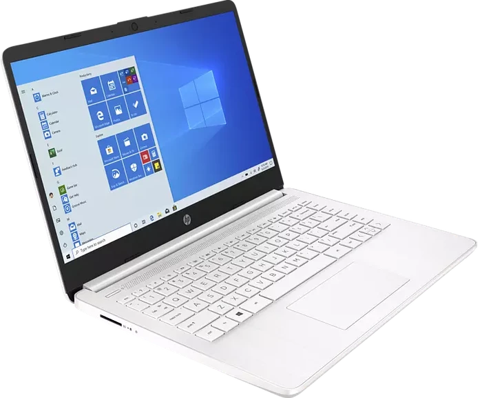 HP 14s-fq0206ng, Snowflake White, 3020e, 4GB RAM, 64GB Flash, DE