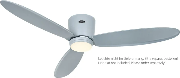 CasaFan Eco Plano II 132 LG-LG WiFi Deckenventilator lichtgrau