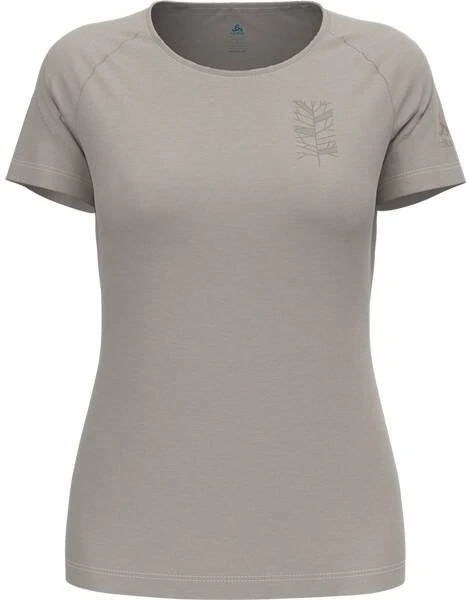 Odlo Ascent Performance 130 Funktionsshirt kurzarm silver cloud melange (Damen)