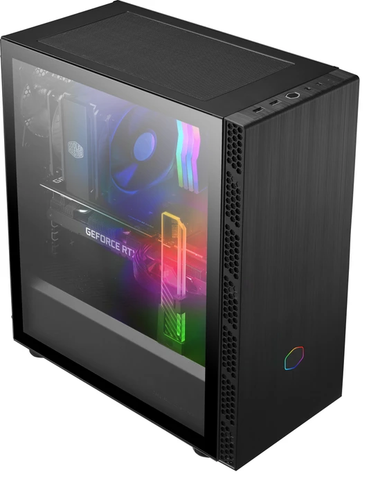 Cooler Master MasterBox MB600L V2, schwarz, Glasfenster