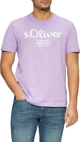 s.Oliver Logo-Print T-Shirt kurzarm (Herren)