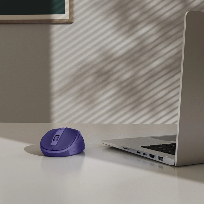 Hama WM-400 Silent Wireless 6-Button Mouse blau/violett, USB