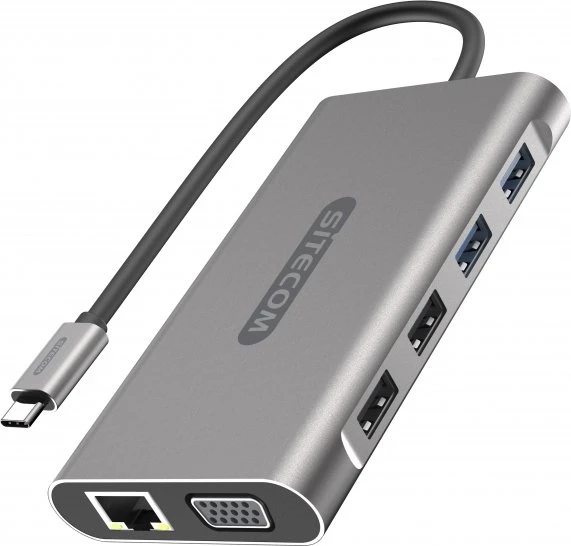 Sitecom Pro USB-C Power Delivery Multiport-Adapter, USB-C 3.0 [Stecker]