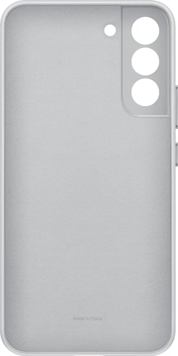 Samsung Leather Cover für Galaxy S22+ Light Gray