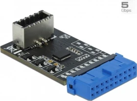 DeLOCK USB 3.0 19-Pin auf USB 3.1 20-Pin Key-A Pfostenstecker intern (41981)